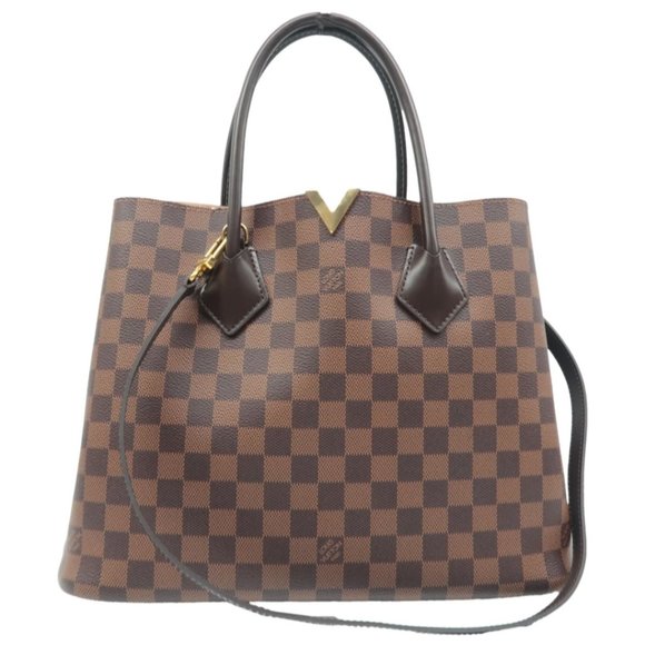 Louis Vuitton Handbags - 100% Authentic Louis Vuitton Kensington Brown Damier Ebene Canvas Satchel Bag
